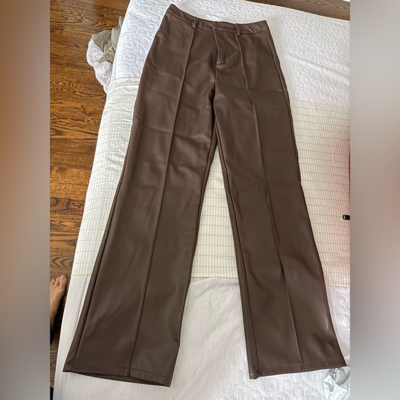 Commense Dark Brown Women's Pants - Picture 2 of 5